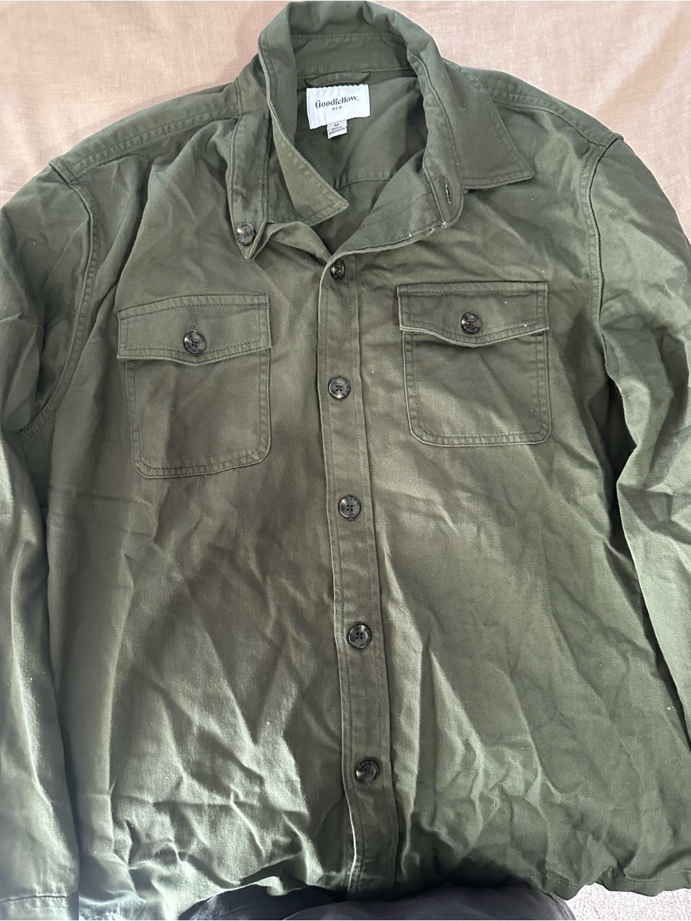 Goodfellow & Co Olive Green Military Field Jacket